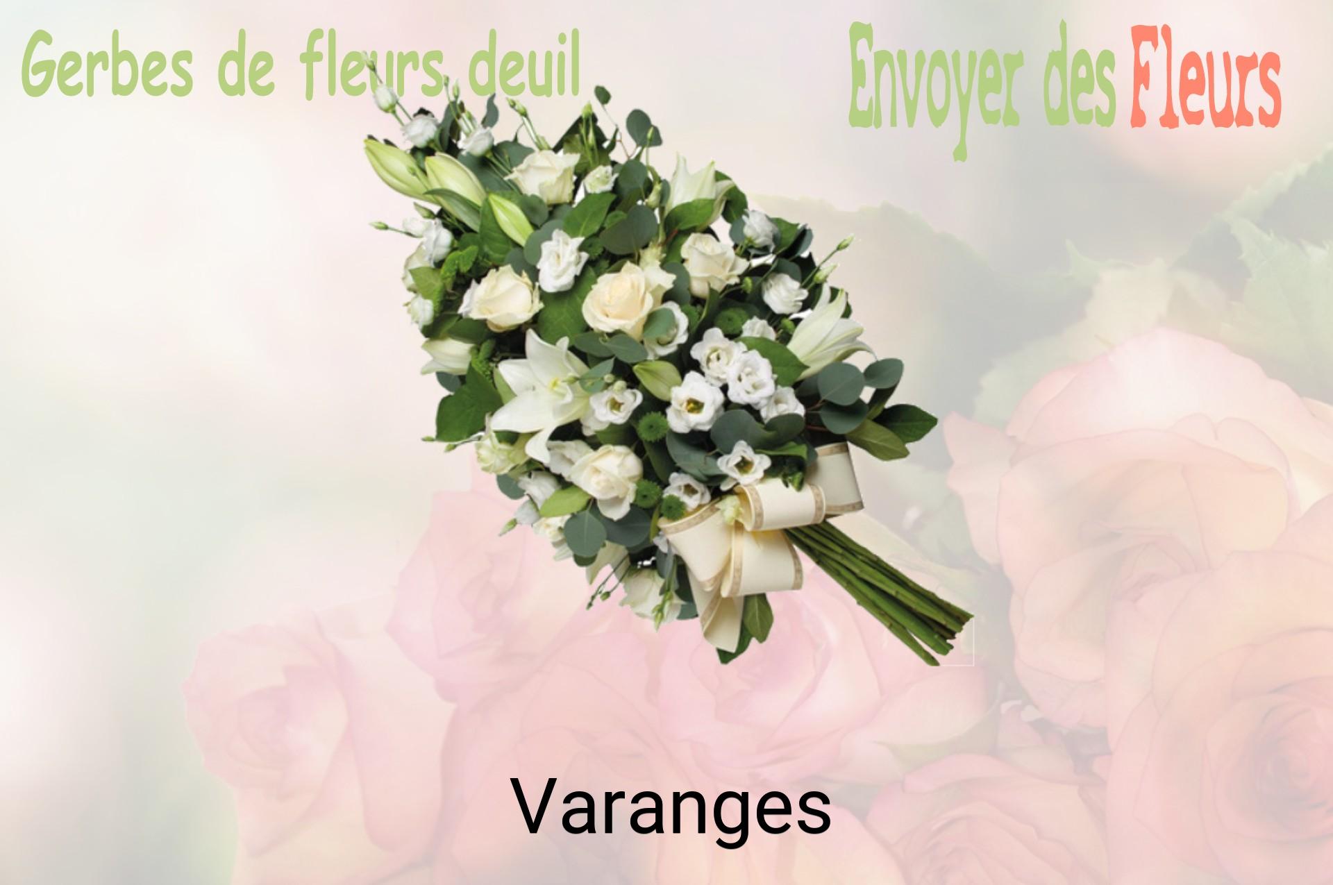 Gerbe de fleurs de deuil livrée à Varanges